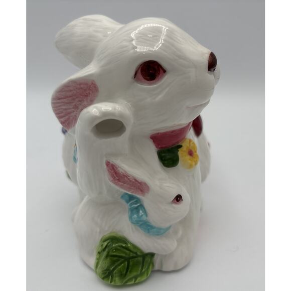 Ceramic Spring Rabbit Creamer Easter Table Decor - Picture 3 of 11